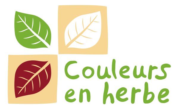 logo couleurs en herbe